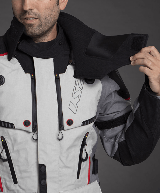 Campera LS2 Apollo Hombre Negro / Gris